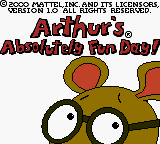Arthur's Absolutely Fun Day! (USA) Title Screen